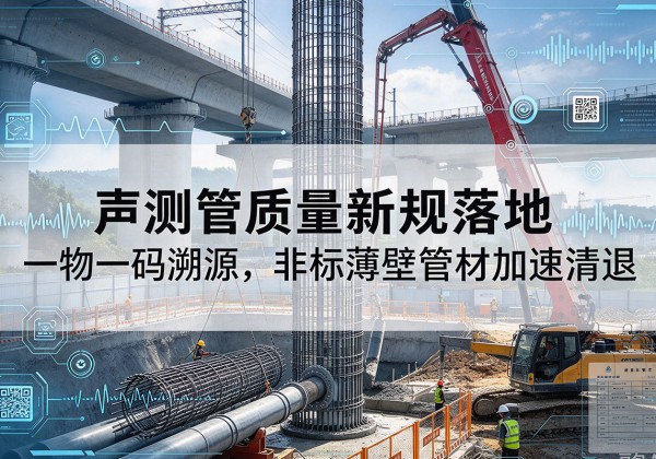 江安声测管质量新规落地，一物一码溯源，非标薄壁管材加速清退