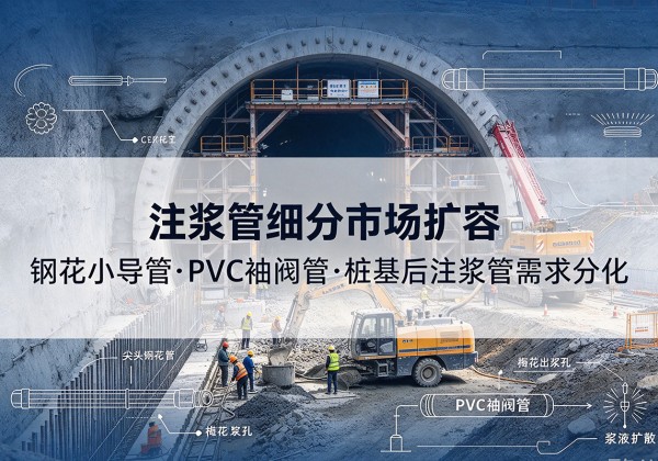 江安注浆管细分市场扩容，隧道钢花小导管、PVC 袖阀管、桩基后注浆管需求分化